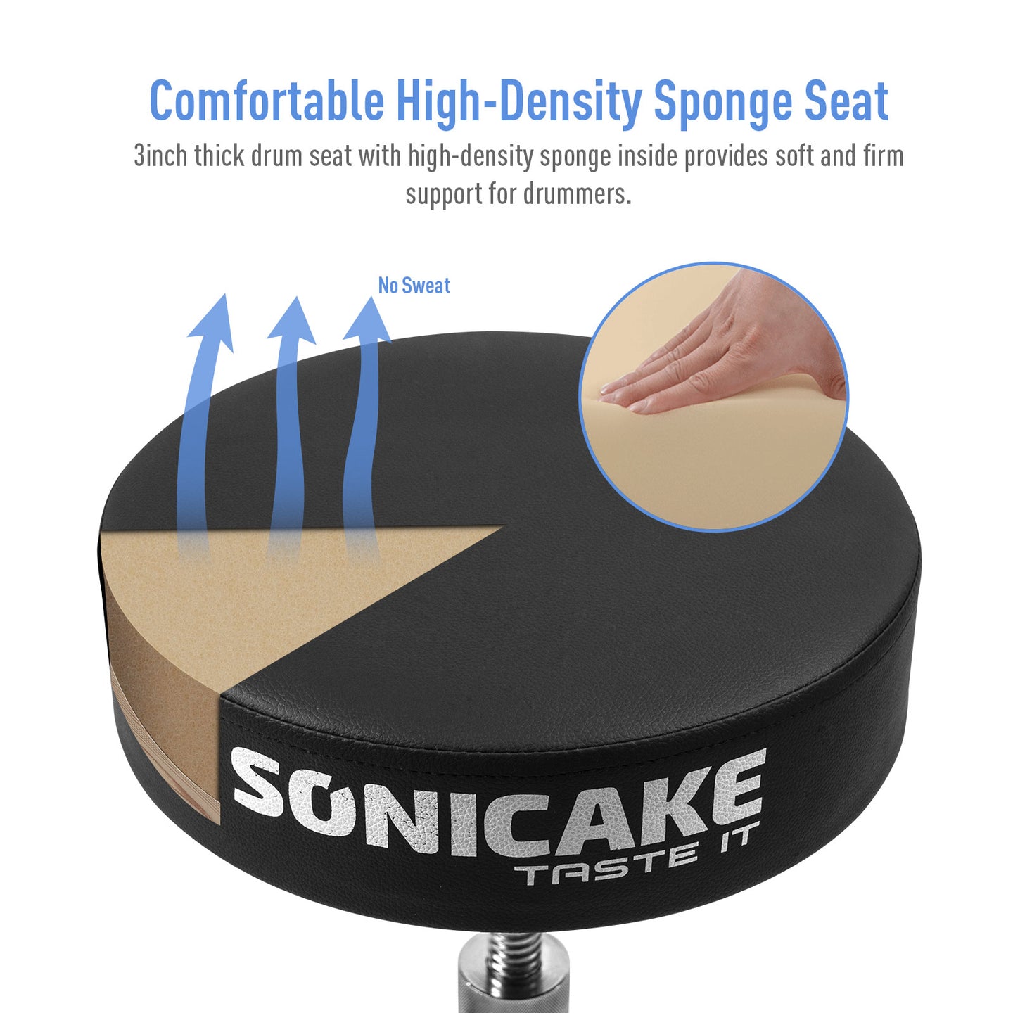 Heavy Duty Drum Throne - Sonicake