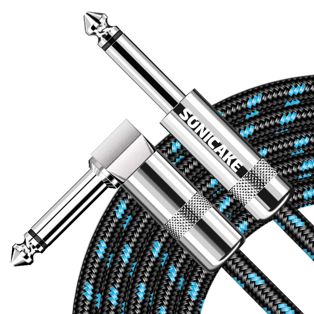 Instrument Cable (20ft/6m, Right Angle to Straight) - Sonicake