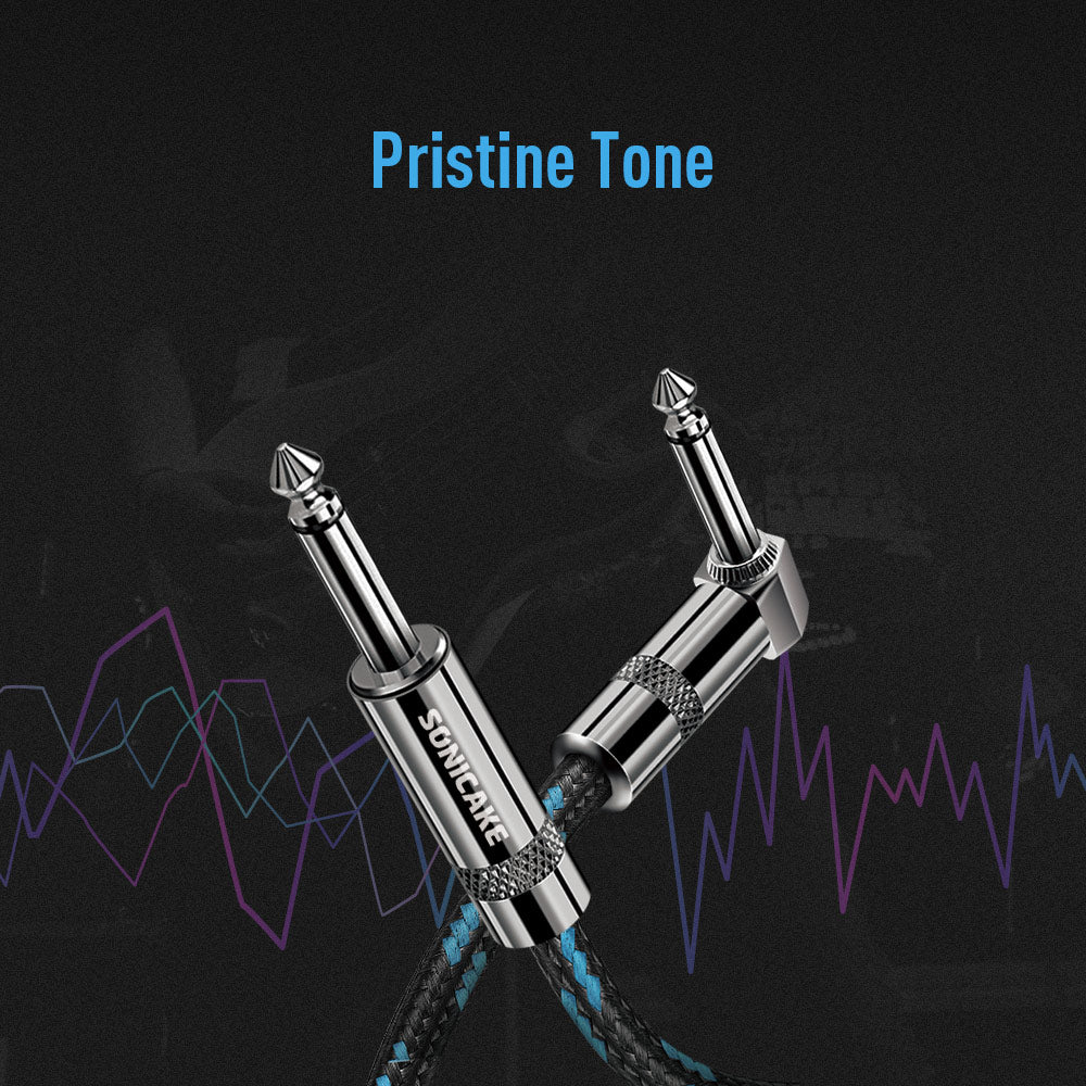 Instrument Cable (20ft/6m, Right Angle to Straight) - Sonicake