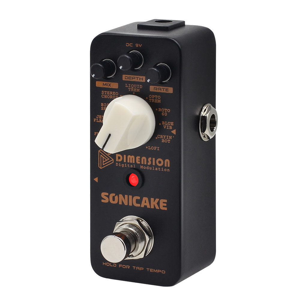 modulation effects pedal SONICAKE 5th Dimension Digital Modulation Guitar Effects Pedal 11 Mode Of Phaser, Flanger, Chorus, Tremolo, Vibrato, Autowah