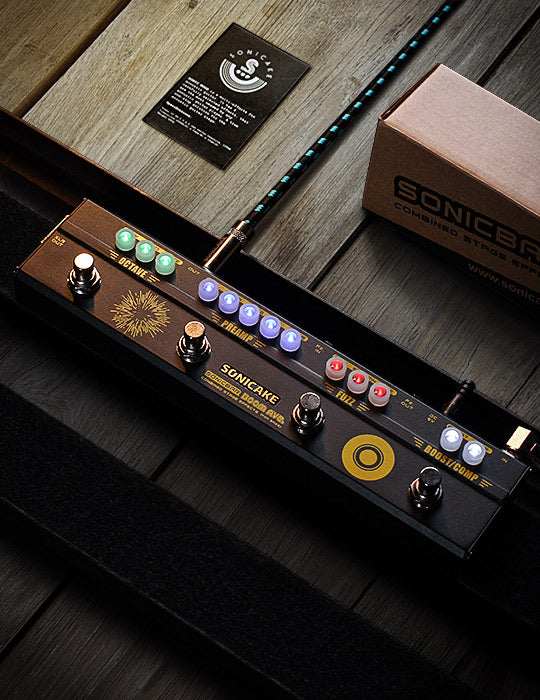 SONICAKE Bass Effects Pedals Multieffect Preamp Compressor Boost Fuzz Octave Multi Effects Pedal Boom Ave With FX Loop SONICAKE Bass Effects Pedals Multieffect Preamp Compressor Boost Fuzz Octave Multi Effects Pedal Boom Ave With FX Loop