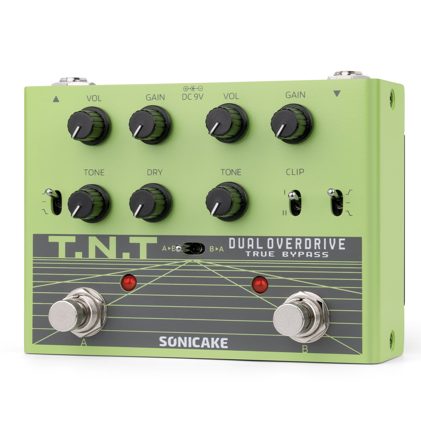 Sonicake T.N.T Dual Overdrive Pedal with 20+ Analog Tone Combinations