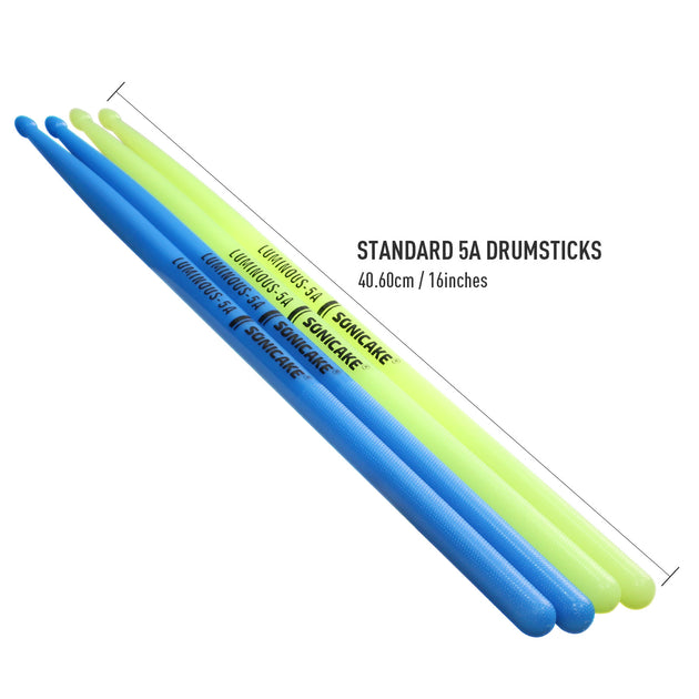 Luminous 5A Drum Sticks - Sonicake