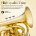 Bb Pocket Trumpet Brass Gold - Sonicake