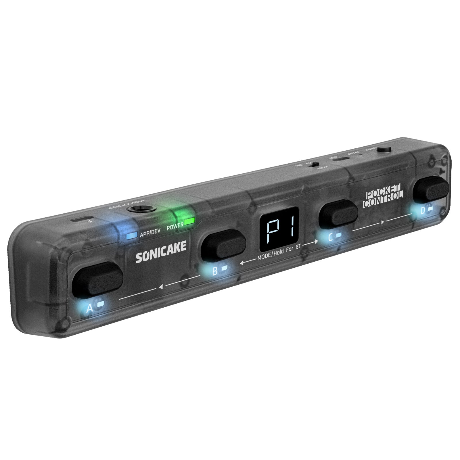 Pocket Control Wireless MIDI Controller with USB Host (Sonicake QCT-4)