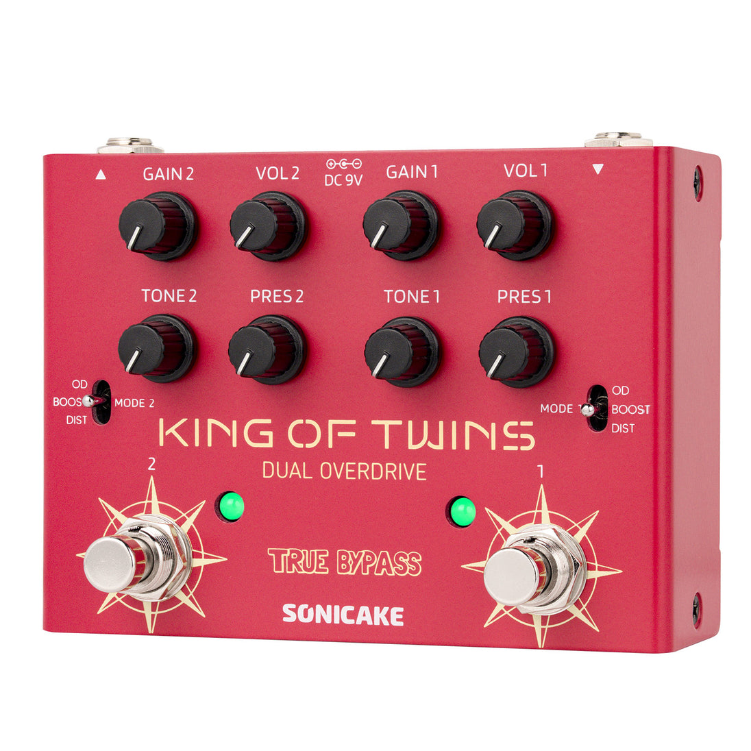king of drive pedal Sonicake King of Twins Dual-Channel Overdrive Pedal with 3 Tone Modes