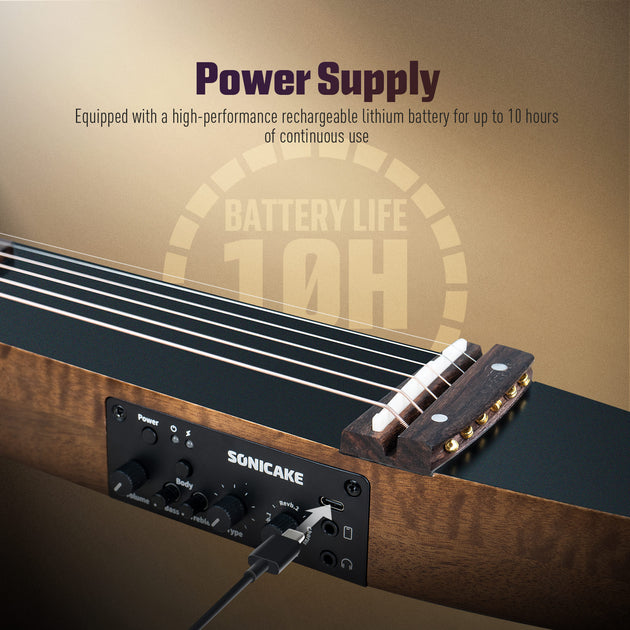 Acoustic-Electric Travel Guitar - Sonicake