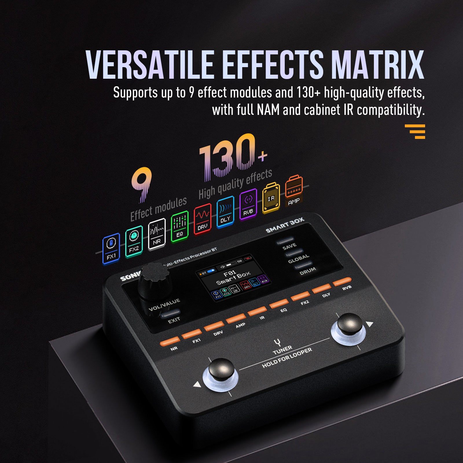 新製品　SONICAKE SMART マルチエフェクトプロセッサー Sonicake SMART BOX マルチエフェクター