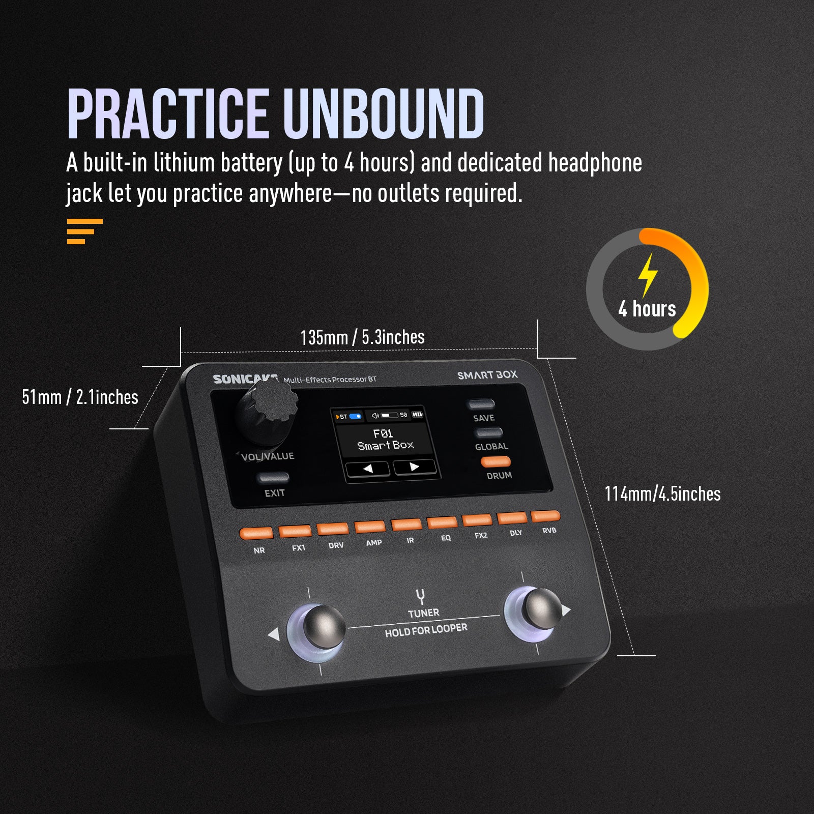 Sonicake Smart Box Compact Multi Effects Processor for Stage (QME-20)