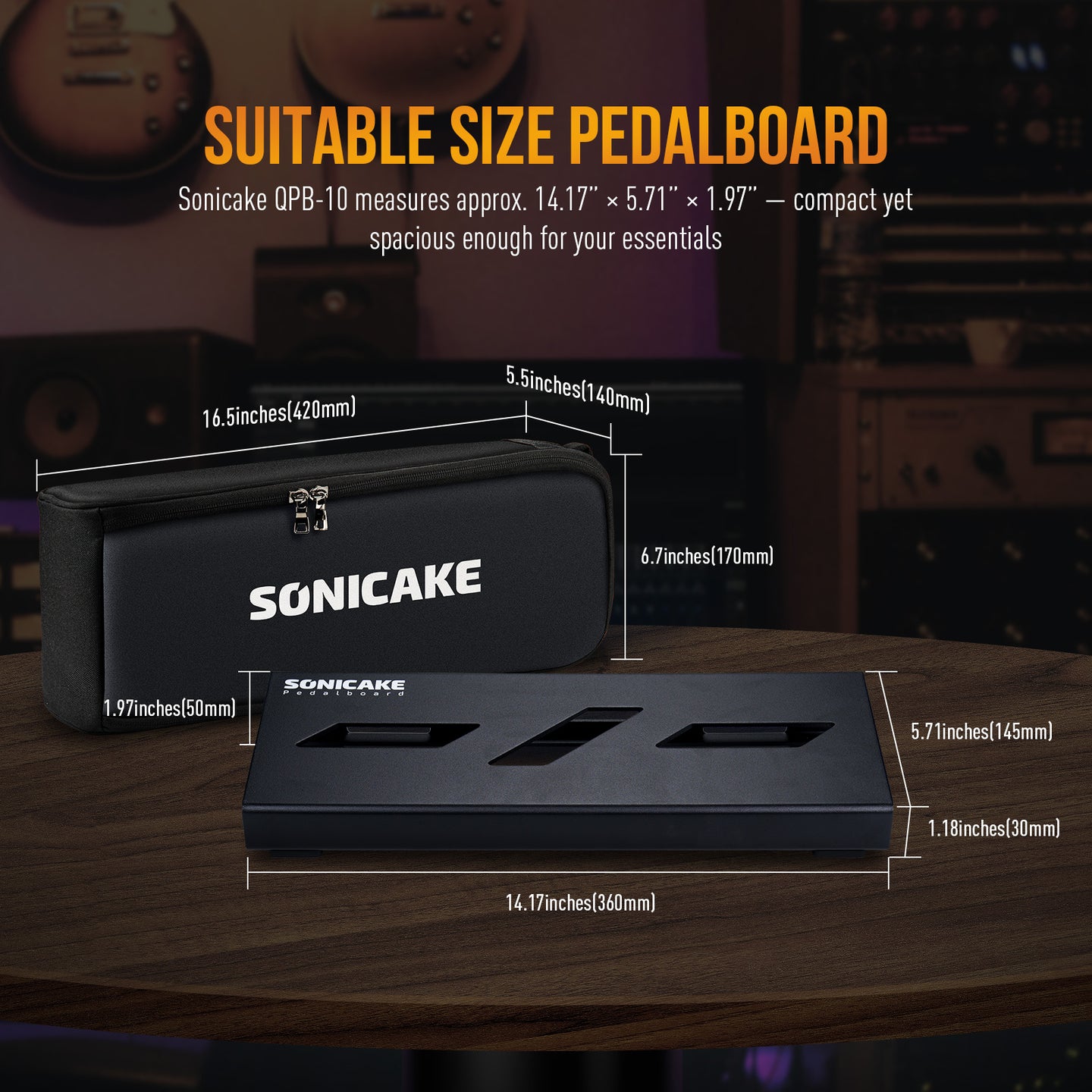 S Pedalboard With Bag - Sonicake