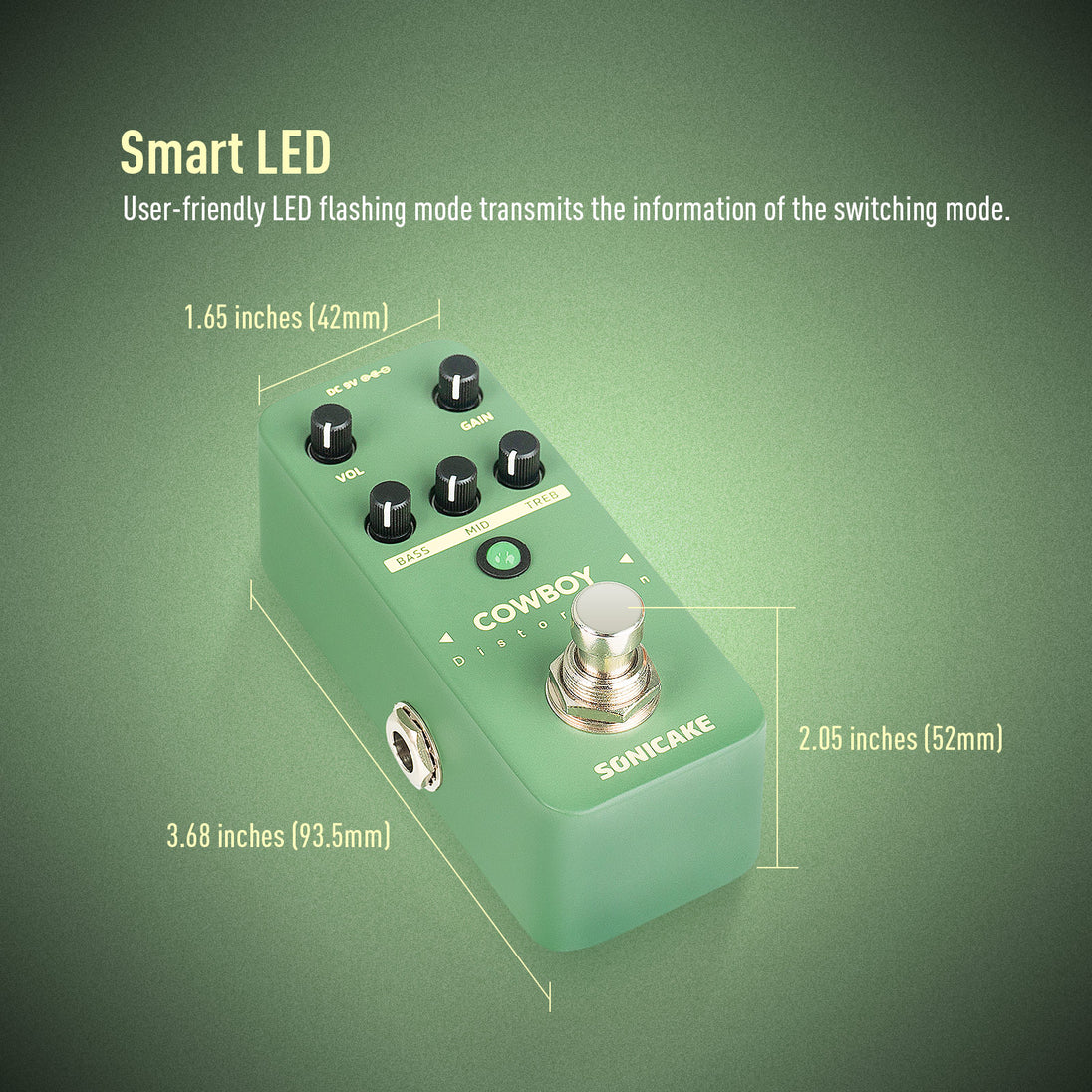 bleeding cowboys pedals Sonicake Cowboy High-gain Distortion Pedal