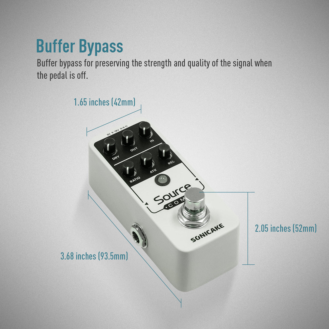 cheap compressor pedal Sonicake Compressor Guitar Effects Pedal 100% Analog Buffered Bypass Source Comp