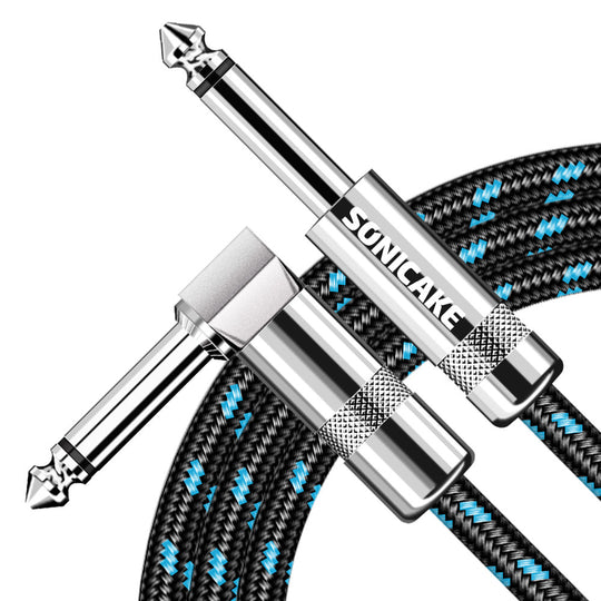 Instrument Cable (10ft/3m, Right Angle to Straight) - Sonicake