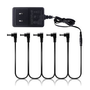 Open image in slideshow, 9V DC Power Adapter + 5-Way Daisy Chain Power Cable
