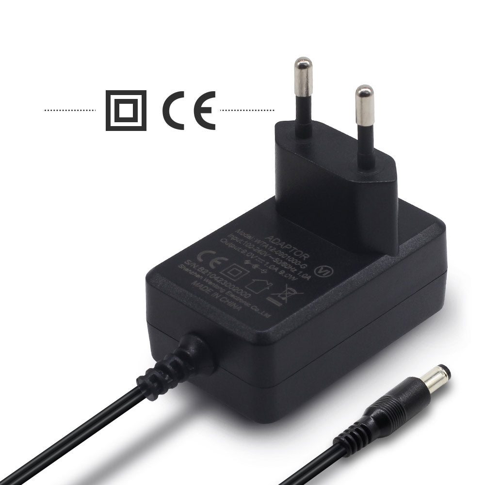 9V DC Power Adapter + 5-Way Daisy Chain Power Cable
