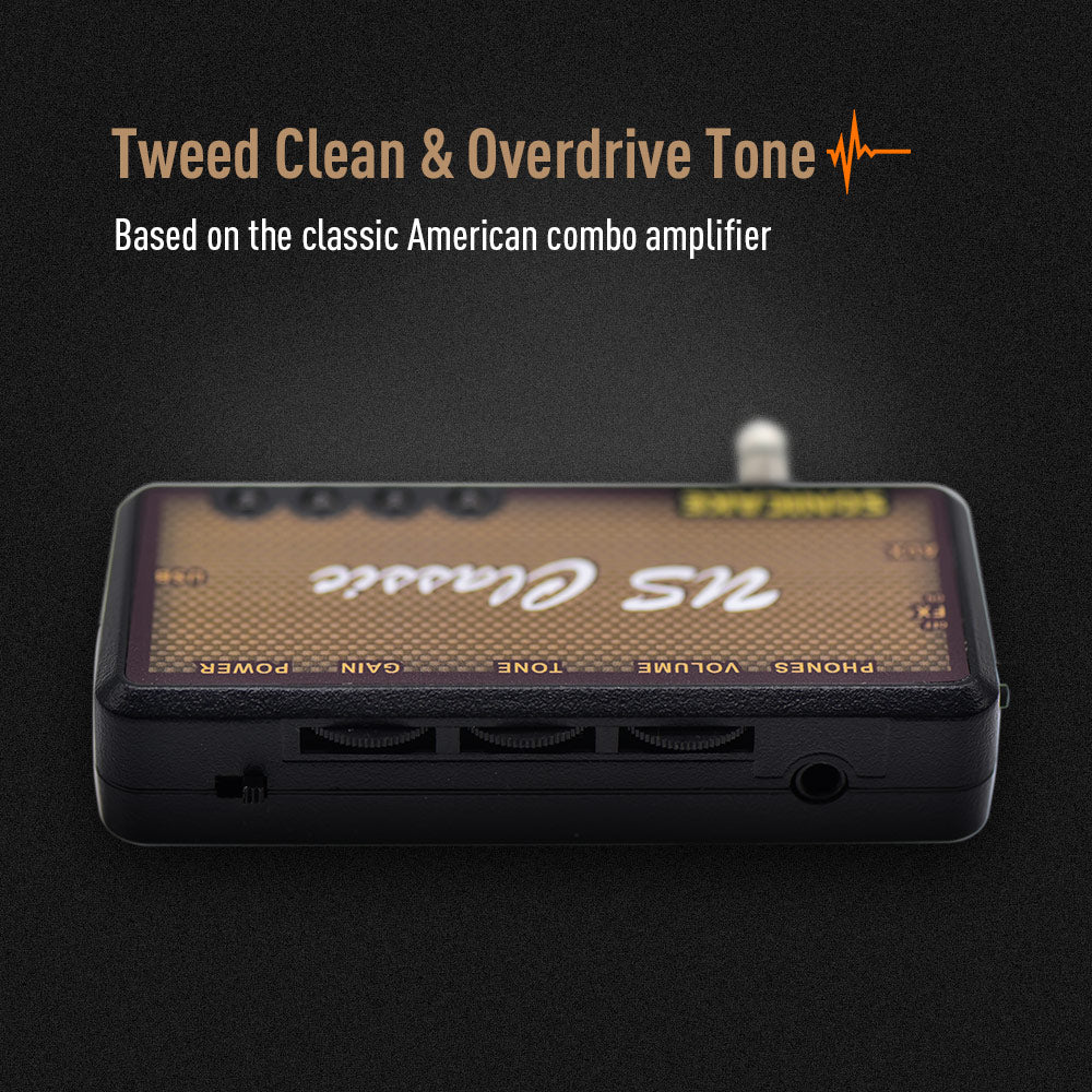US Classic Plug-In Headphone Pocket Guitar Amp - SONICAKE