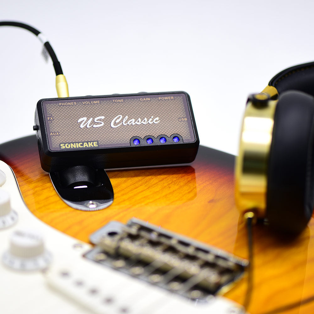 US Classic Plug-In Headphone Pocket Guitar Amp - SONICAKE